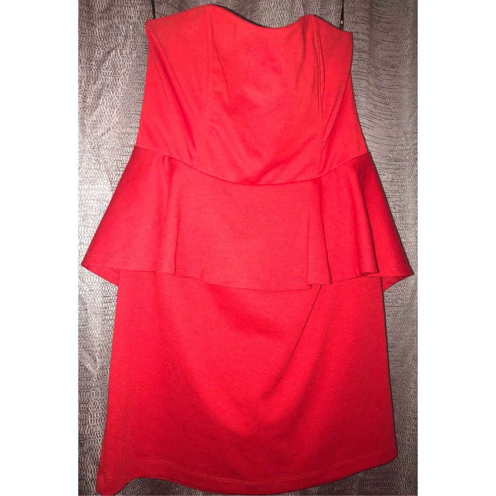 Strapless Peplum Dress